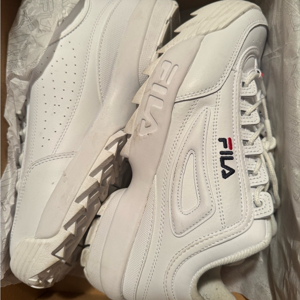 Fila Disruptor II Premium Sneakers - Black and White